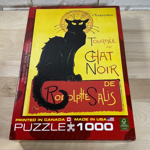 1000 pc. Puzzle "Tournee du Chat Noir" GUC - Picture 1 of 4